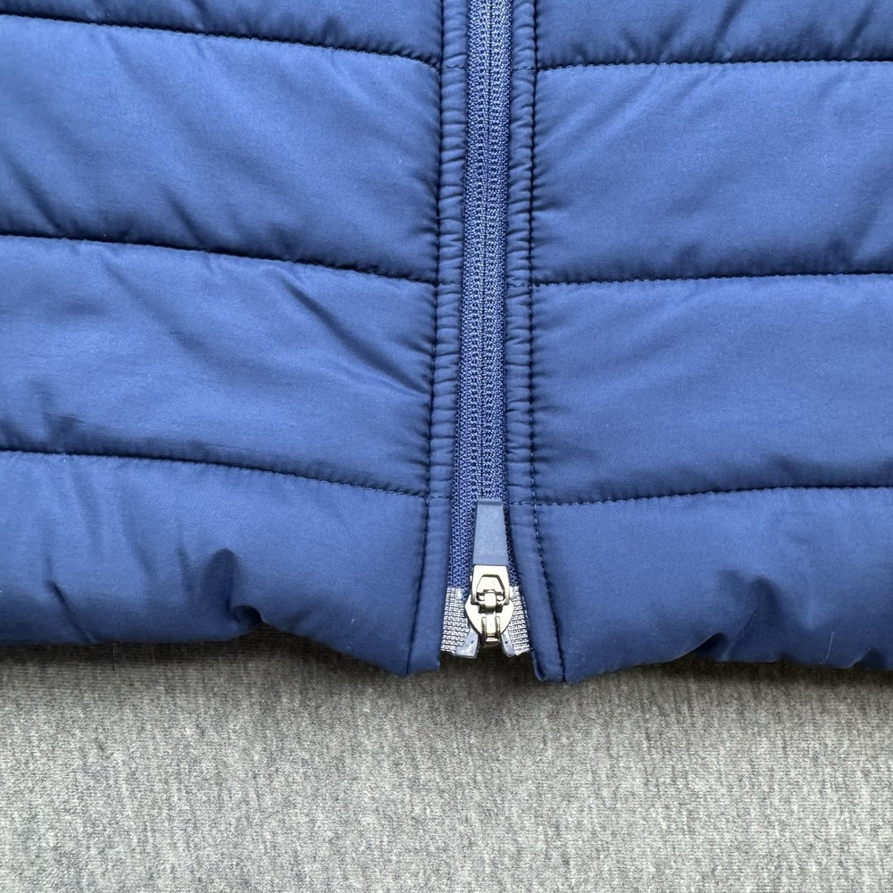 Rhoback Fulton Performance Vest Mens Sz M Navy Blue Quilted Puffer US Flag Golf - Picture 6 of 16
